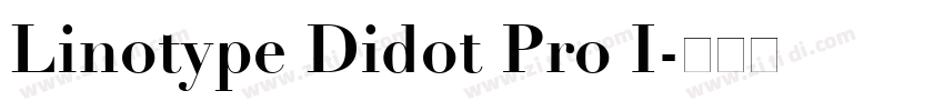 Linotype Didot Pro I字体转换